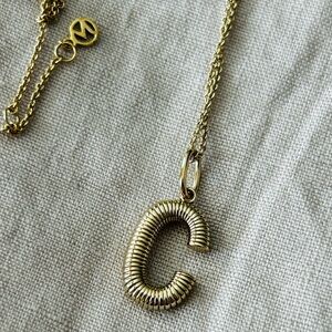 Mejuri Gold Initial Necklace